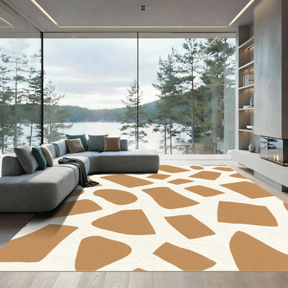 Warm Tan Giraffe Spots Rug