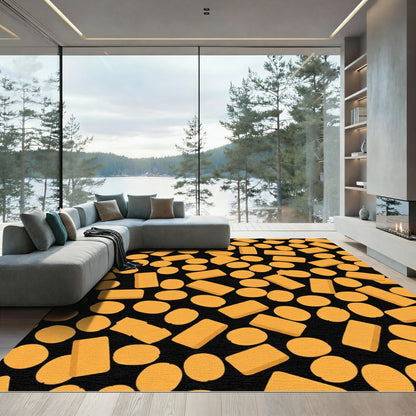 Orange Pills Rectangle Scatter Rug