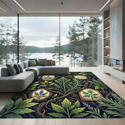 Botanical Alchemy Herbal Forest Sage Rug