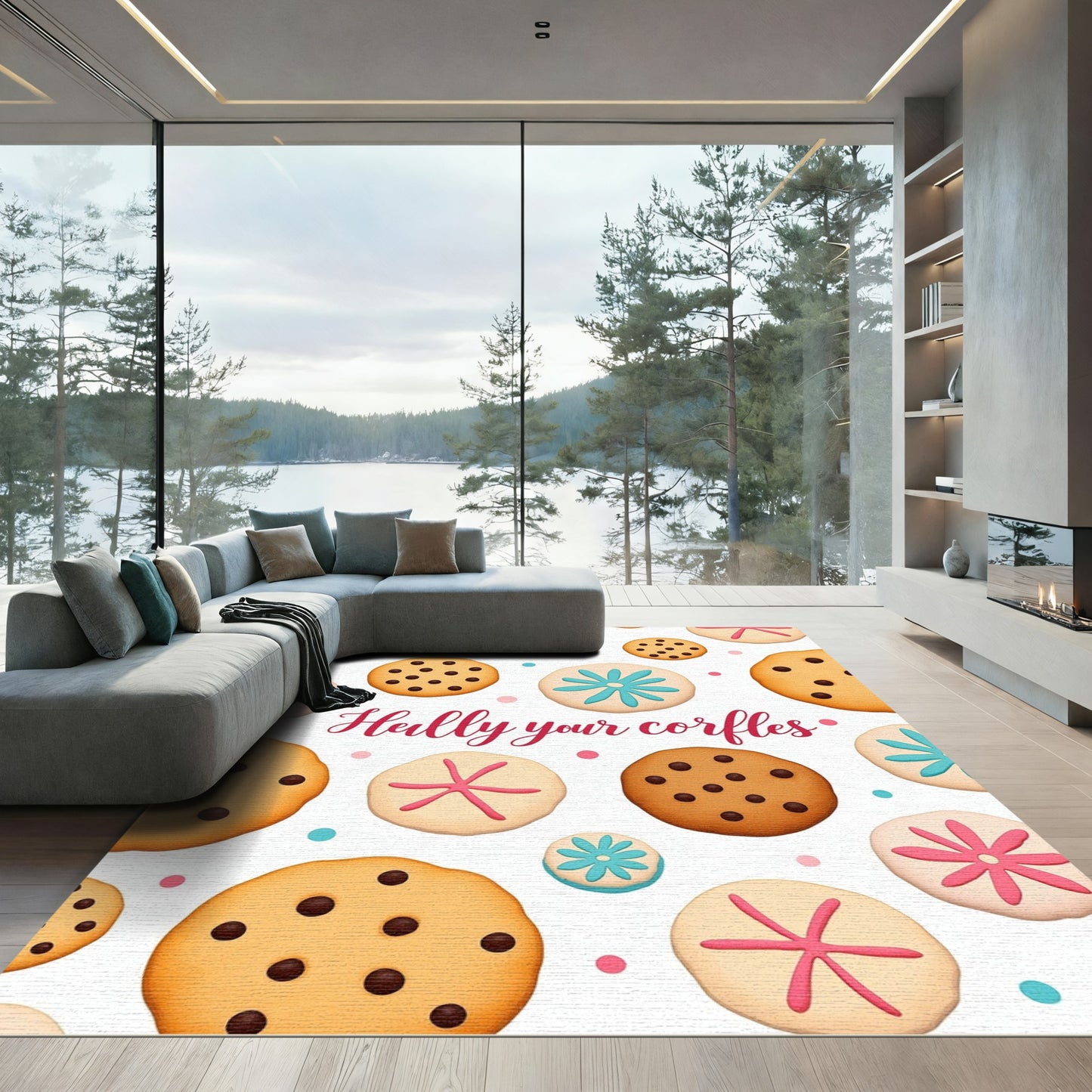 Sweet Chocolate Chip Cookie Medley Rug