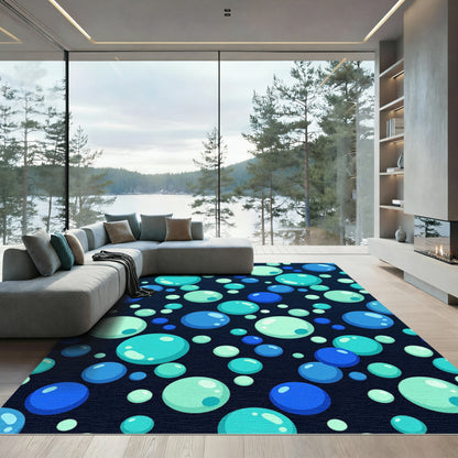 Ocean Blue Bubble Delight Rug
