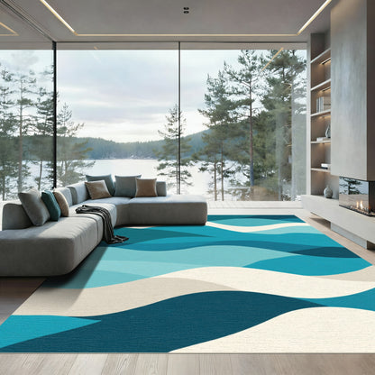 Oceanic Wave Serenity Rug