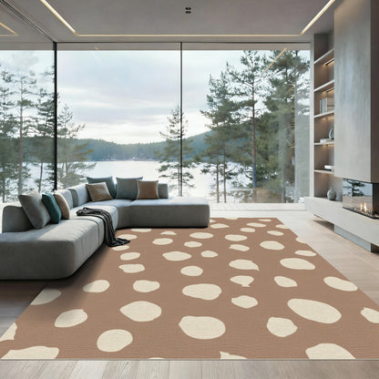 Earthy Speckled Pattern Rug