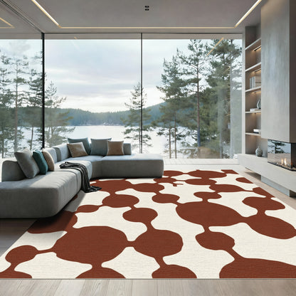 Terra Cotta Organic Bubble Cluster Rug