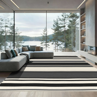 Monochromatic Striped Abstract Rug