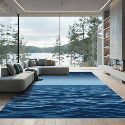 Deep Ocean Starry Sky Rug
