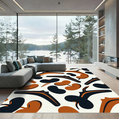 Mid-Century Abstract Organic Shape Rug