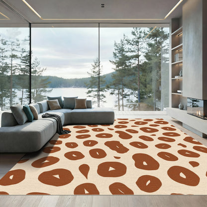 Brown Animal Print Spots Rug
