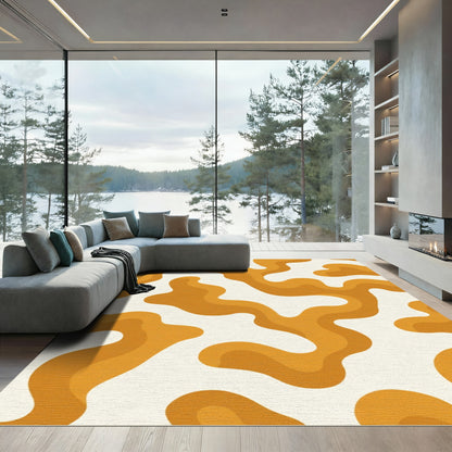 Amber Waves Flowing Composition Rug