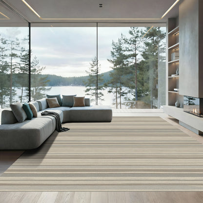 Textured Graduated Line Rug