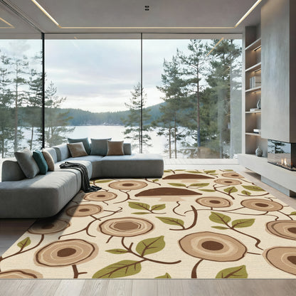 Woodland Mushroom And Oak Ring Rug