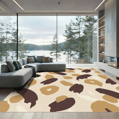 Abstract Camouflage Spots Rug