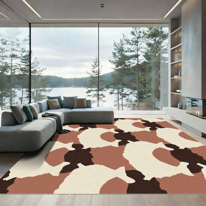 Earthy Tone Abstract Organic Rug