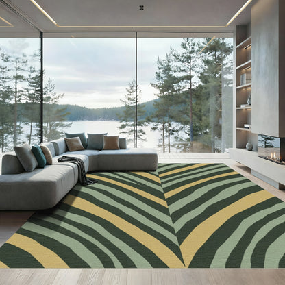 Earthy Stripe Chevron Rug