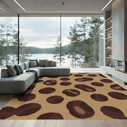 Brown And Tan Coffee Bean Rug