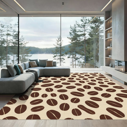 Cozy Coffee Bean Field Rug