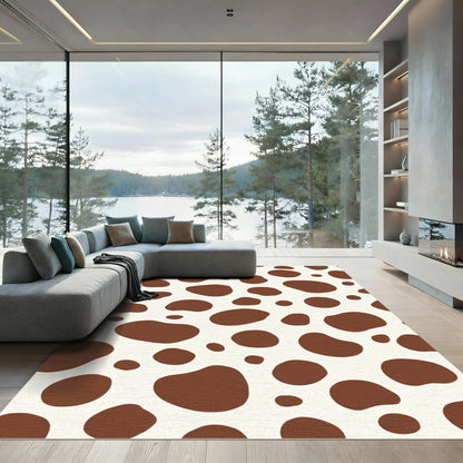 Brown Cream Blotches Rug