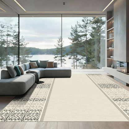 Neutral Tonal Geometric Lattice Rug