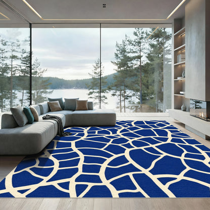 Navy Blue Organic Webbed Rug