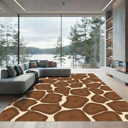Brown Animal Safari Spots Rug