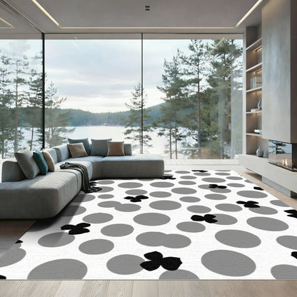 Monochromatic Flower Scatter Dot Rug