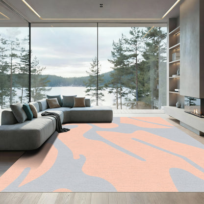 Salmon Gray Organic Flow Rug