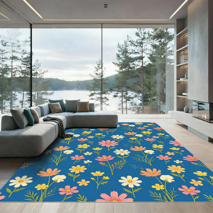 Blooming Meadow Floral Collage Rug