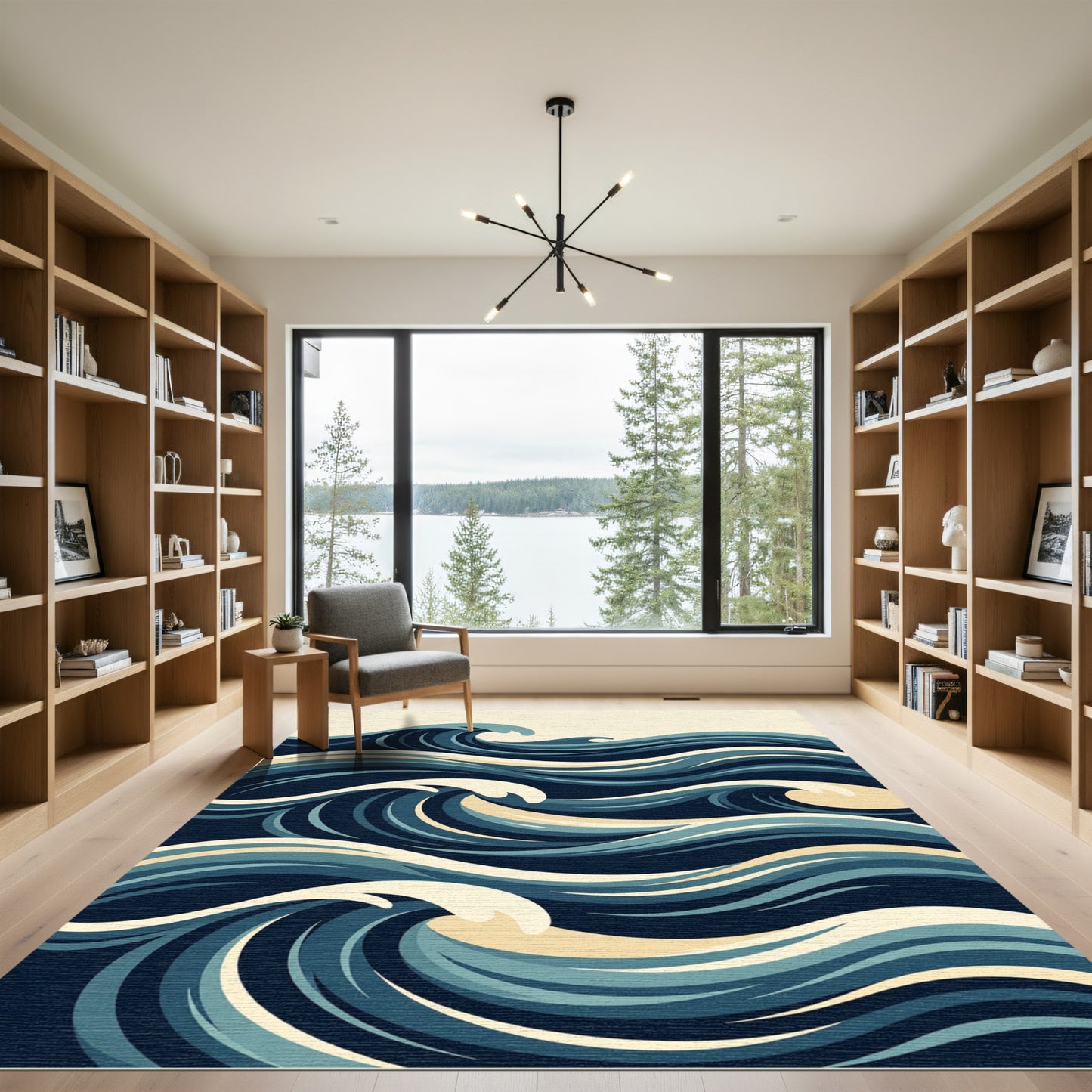 Aqua Tides Aquatic Swirls Rug