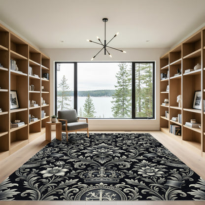 Regal Black Silver Regal Accents Rug
