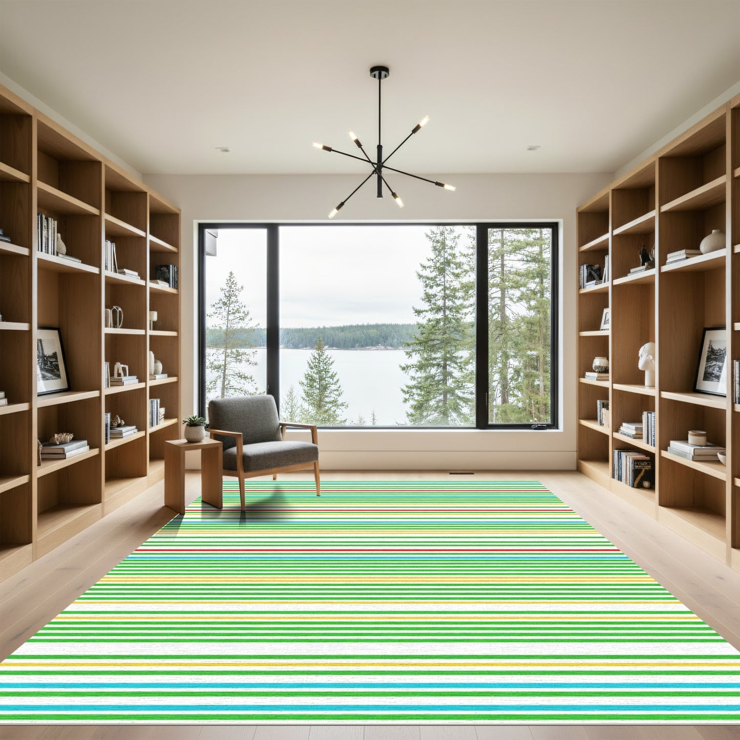 Multi Stripe Color Block Rug