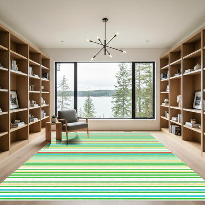 Multi Stripe Color Block Rug