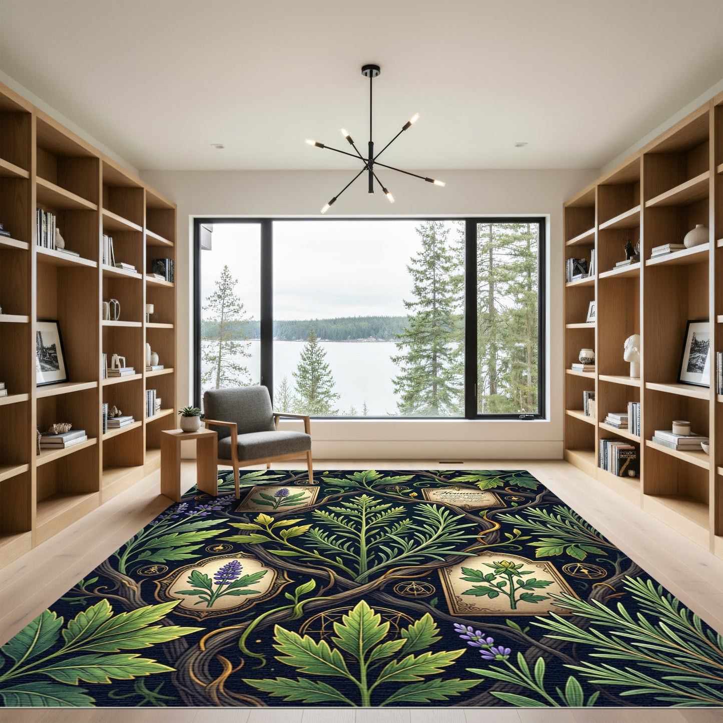 Botanical Alchemy Herbal Forest Sage Rug