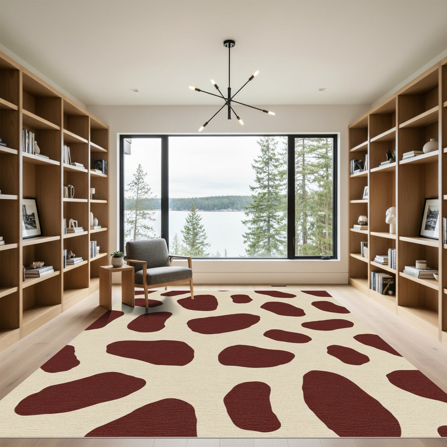 Cow Spot Chocolate Cream Spots Rug
