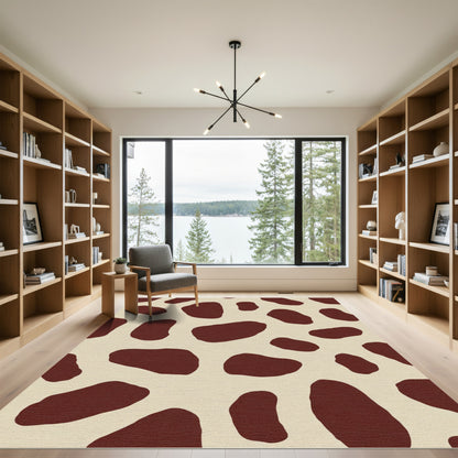 Cow Spot Chocolate Cream Spots Rug