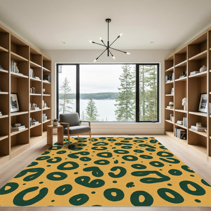 Golden Spotted Leopard Spots Rug