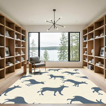 Slate Gray Antelope Repeat Rug