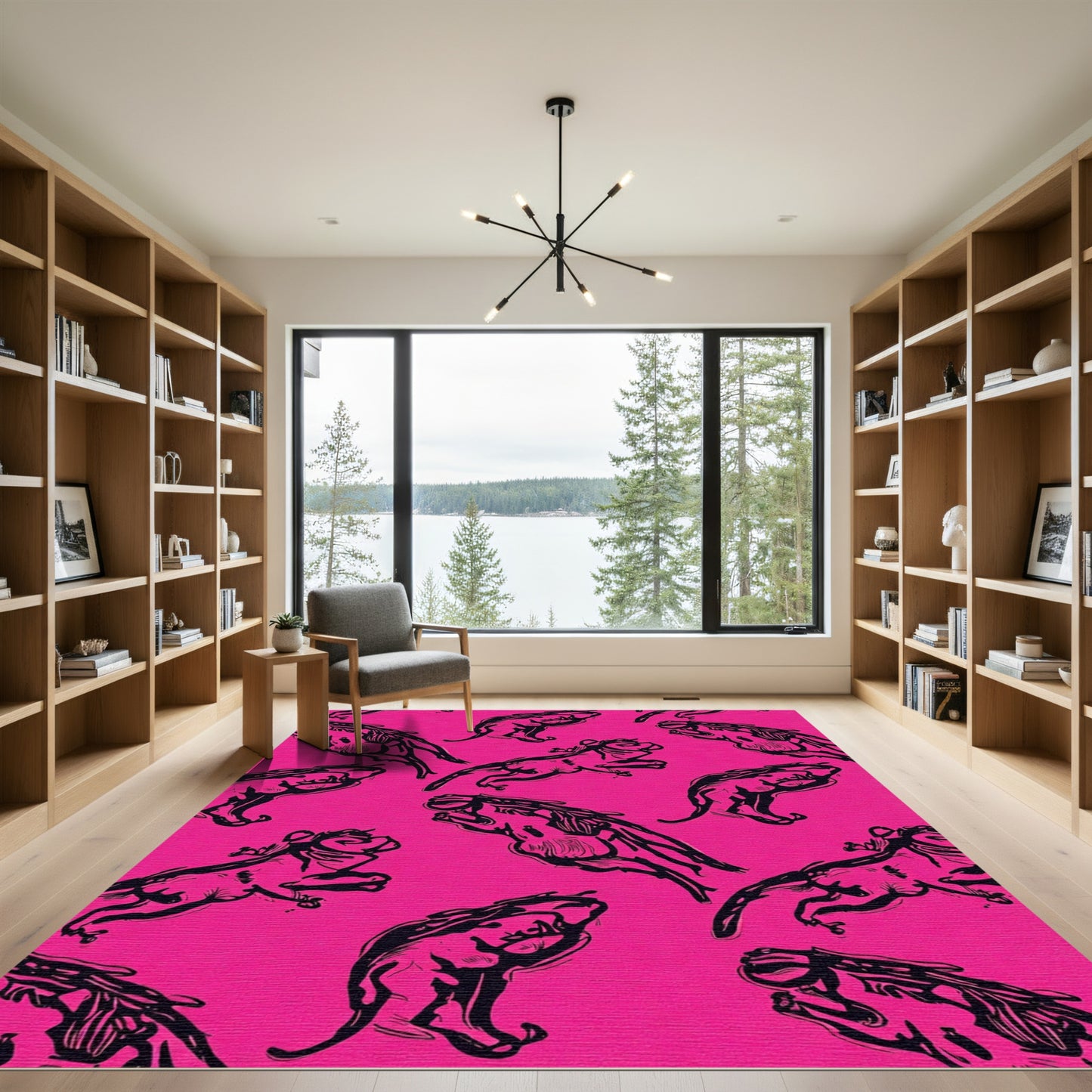 Whimsical Frogs In Motion Rug