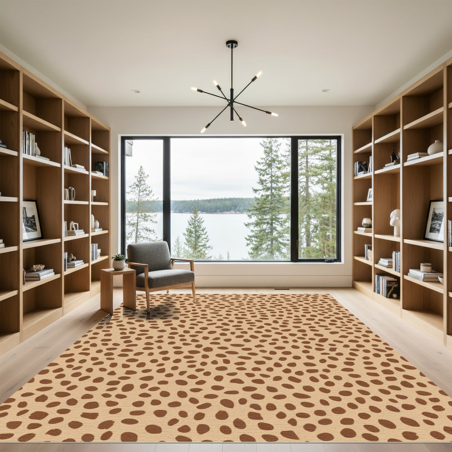 Brown Spots Background Rug