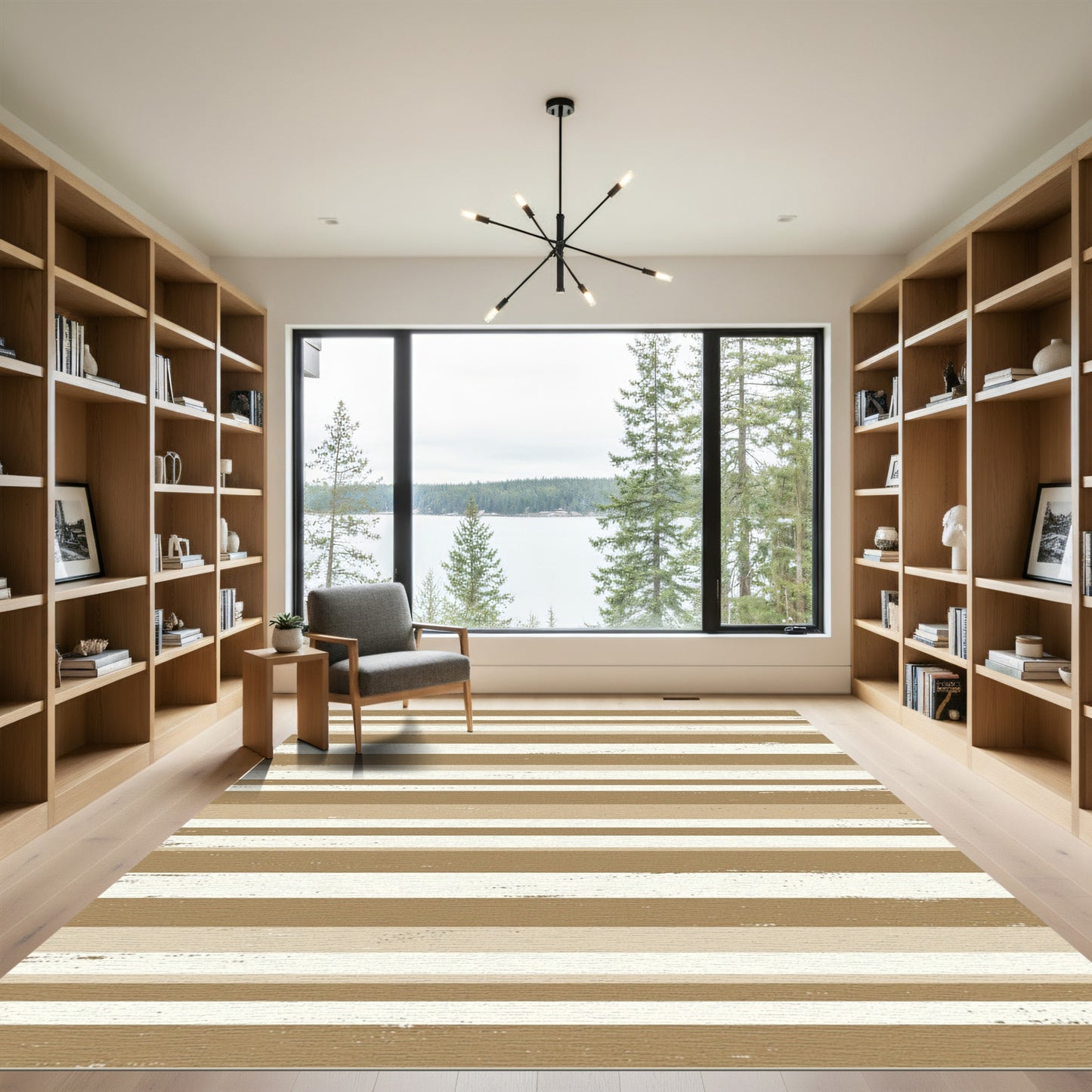Earthy Stripe Textured Rug