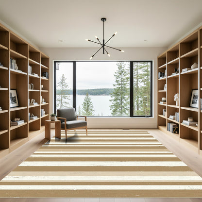 Earthy Stripe Textured Rug