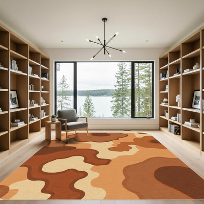 Earthy Tones Organic Flow Rug