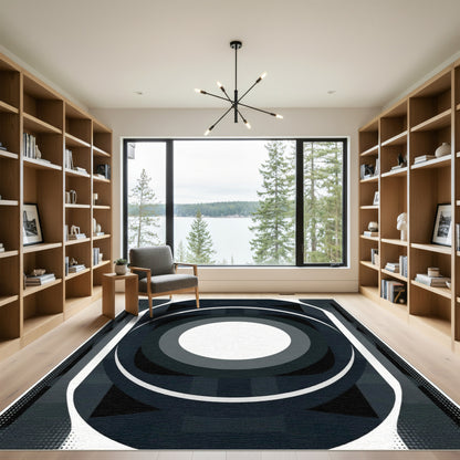 Monochromatic Concentric Arc Rectangular Rug