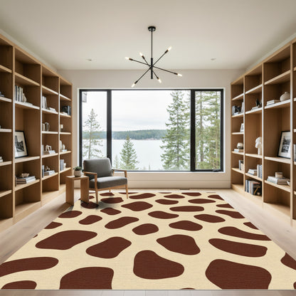 Brown Animal Print Spots Rug