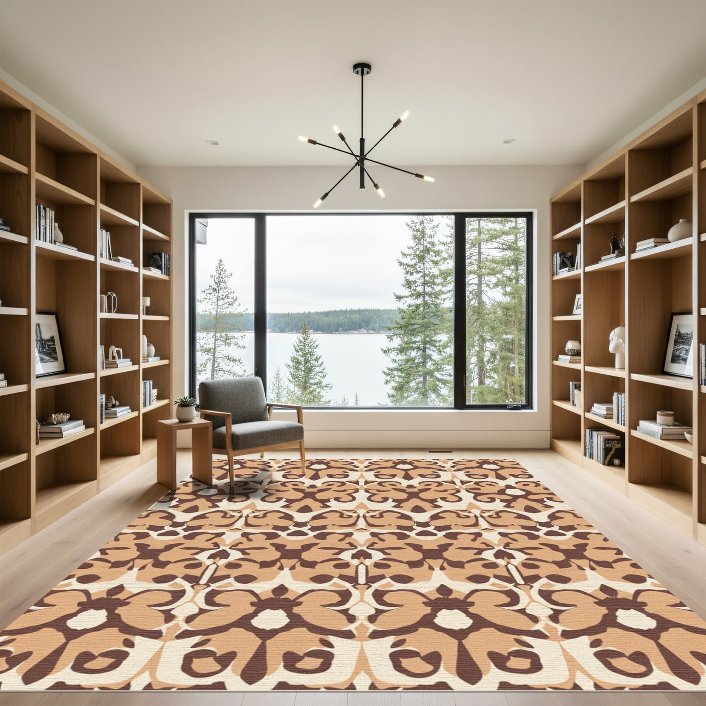 Earthy Tones Bold Tribal Medallion Rug