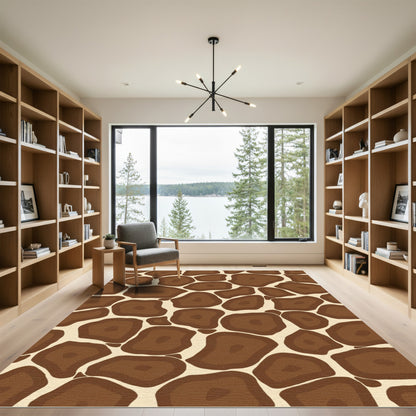 Brown Animal Safari Spots Rug