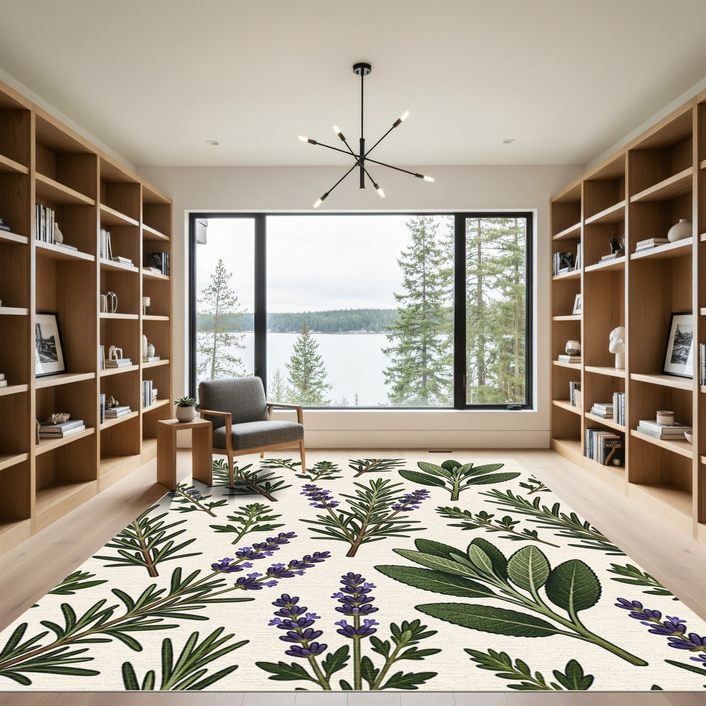 Herbal Garden Collection Lavender Sage Rug