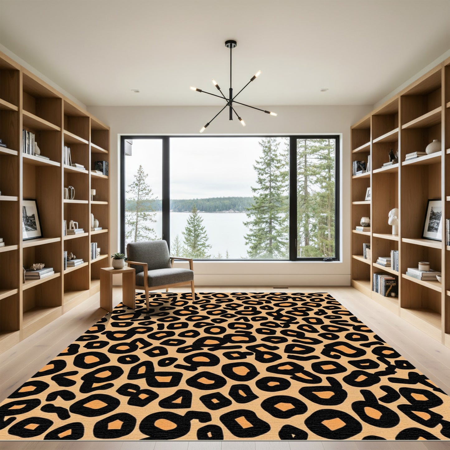 Wild Cat Spots Caramel Rug