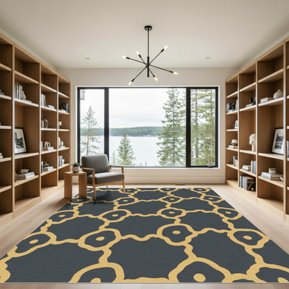 Mustard Gold Organic Constellation Rug