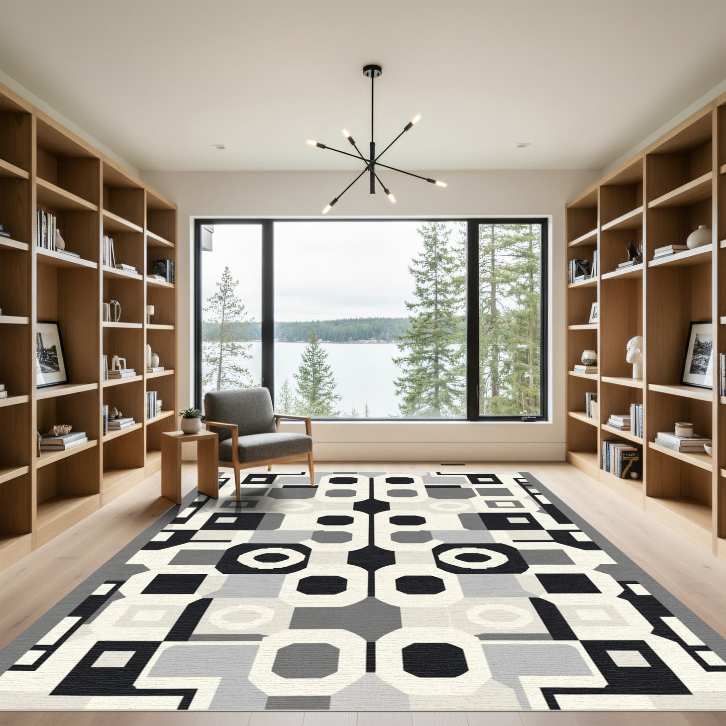 Monochromatic Modular Geometric Arrangement Rug