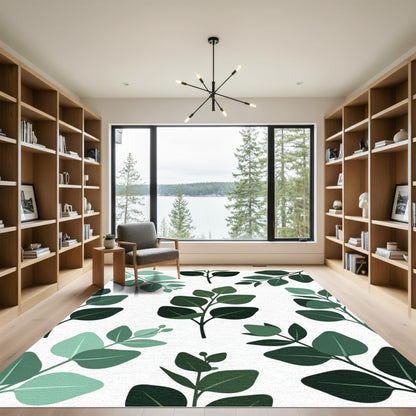 Eucalyptus Leaf Botanical Garden Rug